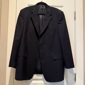 DANIEL CREMIEUX Men’s Size 46R Jacket Blazer Sport Coat Three Button Black